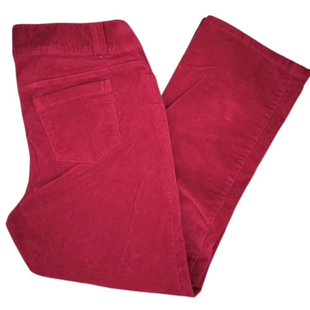 Christopher & Banks Red Corduroy Pants Size 12 P
